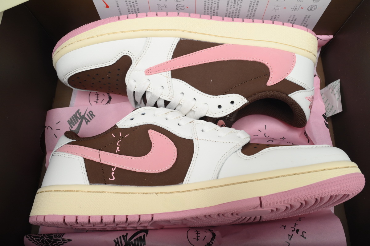 Travis Scott x Air Jordan 1 Low OG SP Dark Pony Pink DZ4137-206