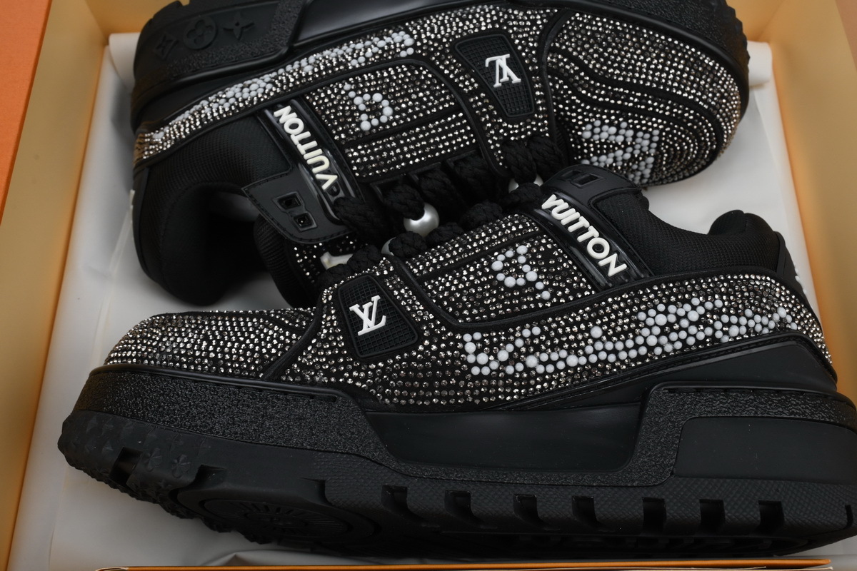 Louis Vuitton Trainer Maxi Black Swarovksi Crystals