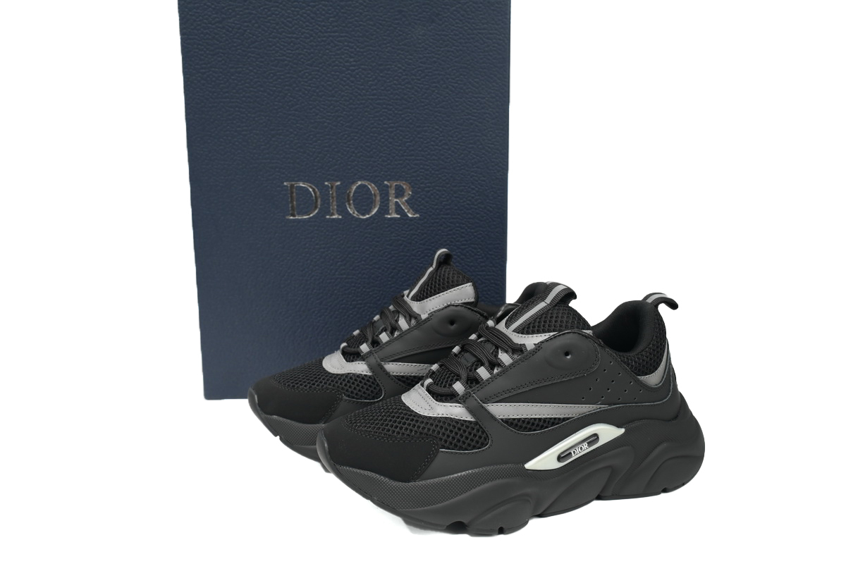Dior White Blue Black B22 Sneakers Black