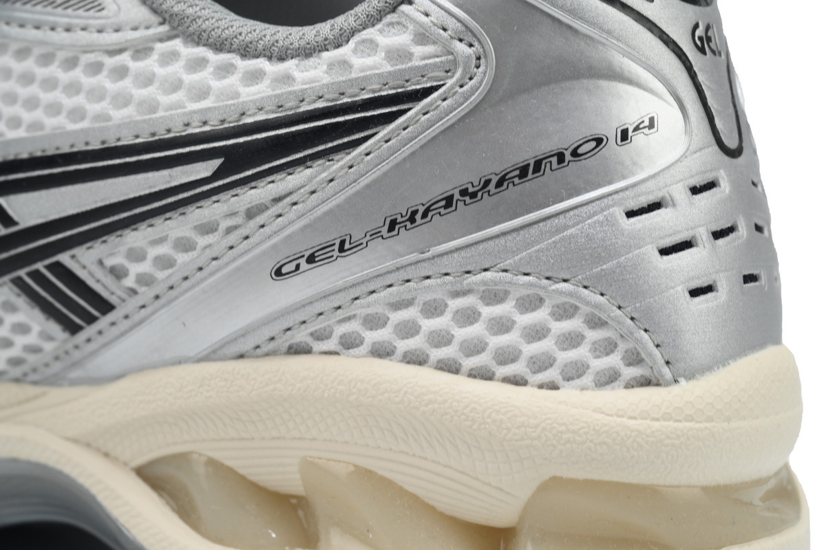 Asics x JJJJound Gel Kayano 14 Silver Black White 1201A457-101