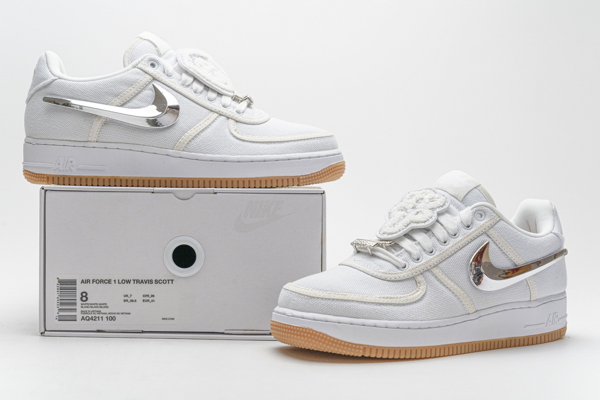 Travis Scott x Nike Air Force 1 White AQ4211-100
