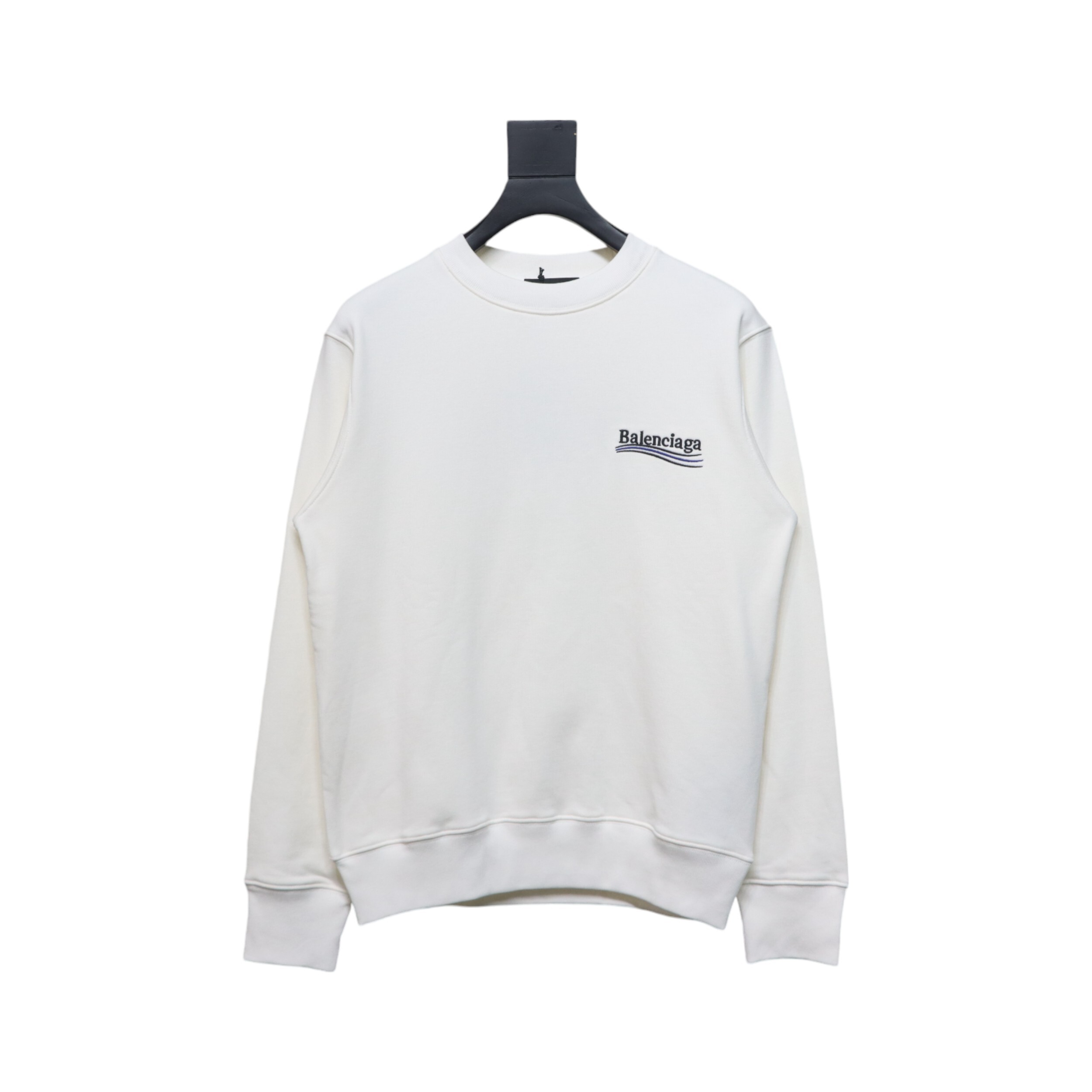Balenciaga Campaign Logo Printed Hoodie White
