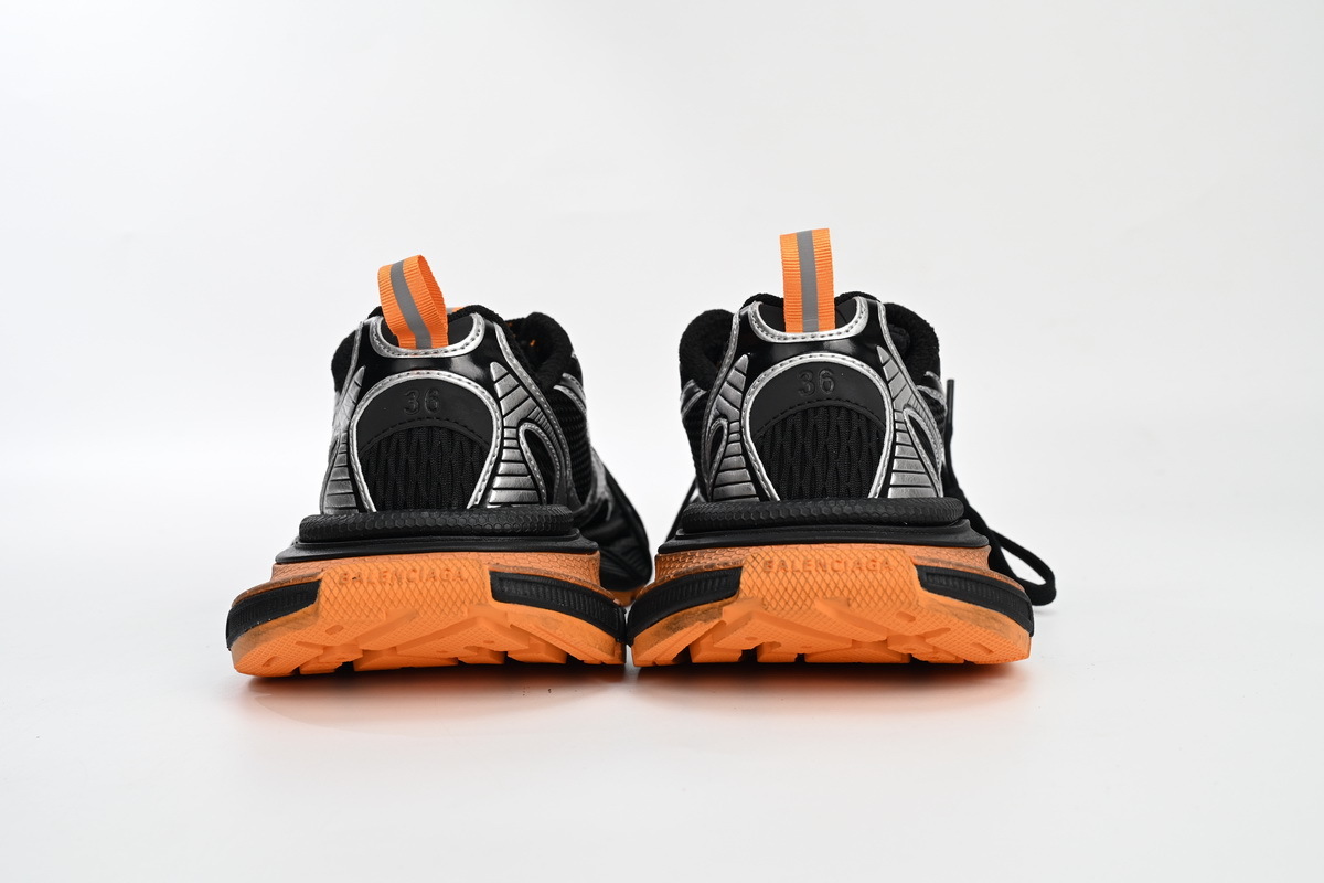Balenciaga 3XL Sneaker in All Black Orange 734731 W3XL3 1178