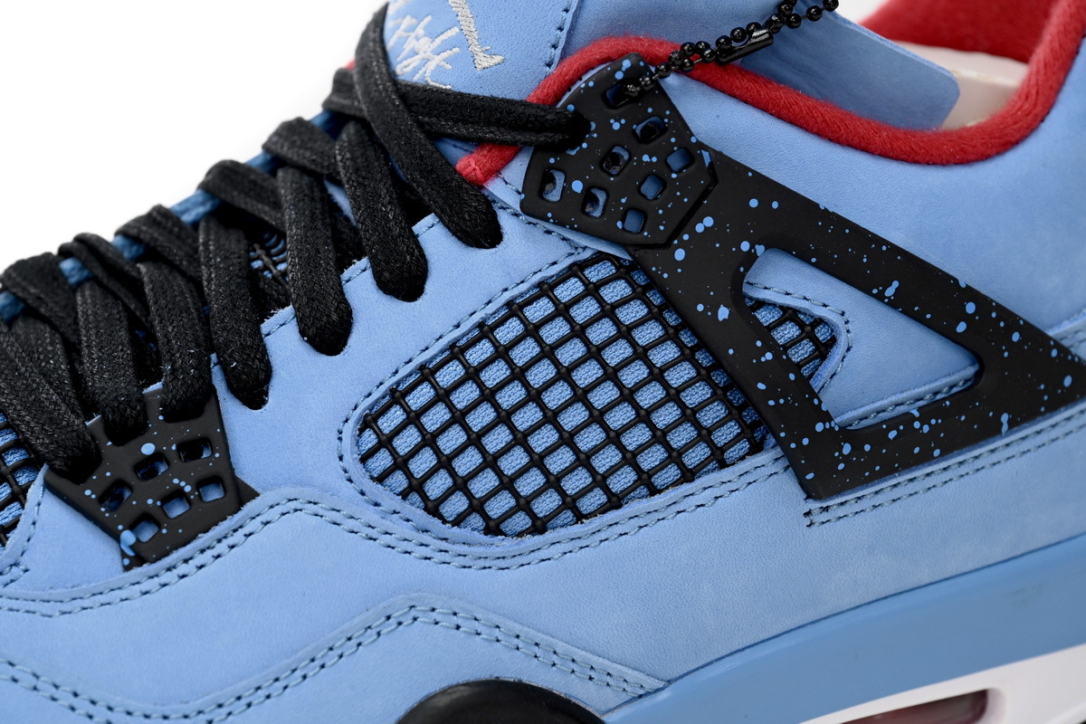 Top Quality Jordan 4 Retro Travis Scott Cactus Jack University Blue Black-Varsity Red 308497-406