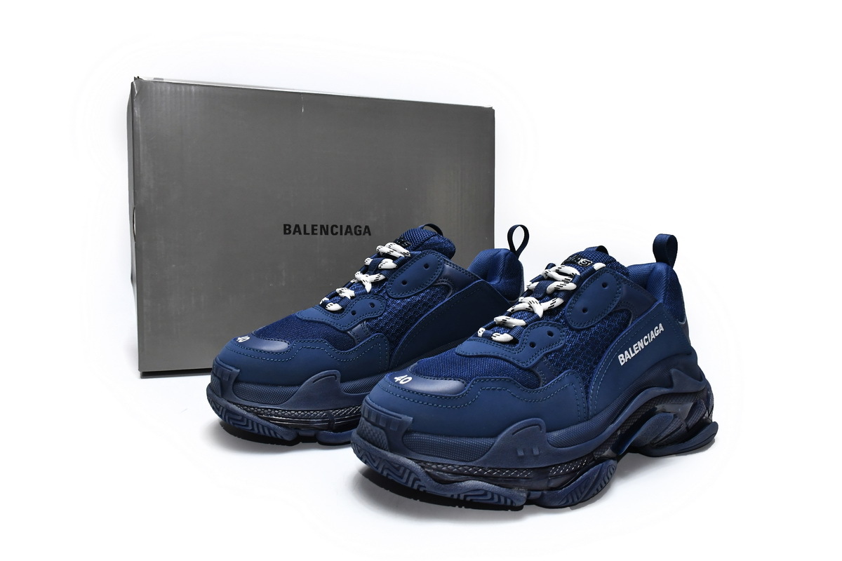 Balenciaga Triple S Dark Blue 541624 W091 4107