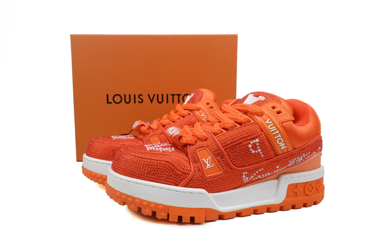 Louis Vuitton Trainer Maxi Orange Swarovksi Crystals