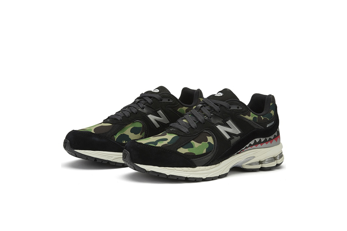 New Balance 2002R Bape Green Camo M2002RBF