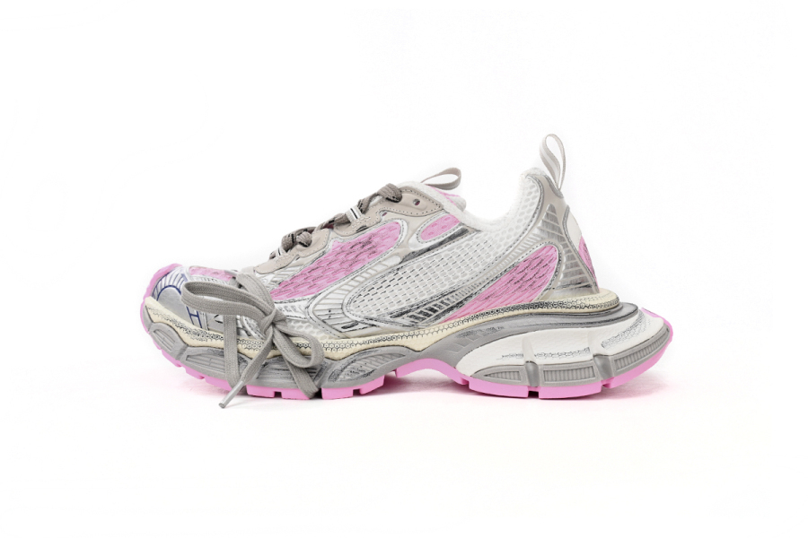 Balenciaga 3XL Sneaker in White Pink 734734 W3XL5 9050