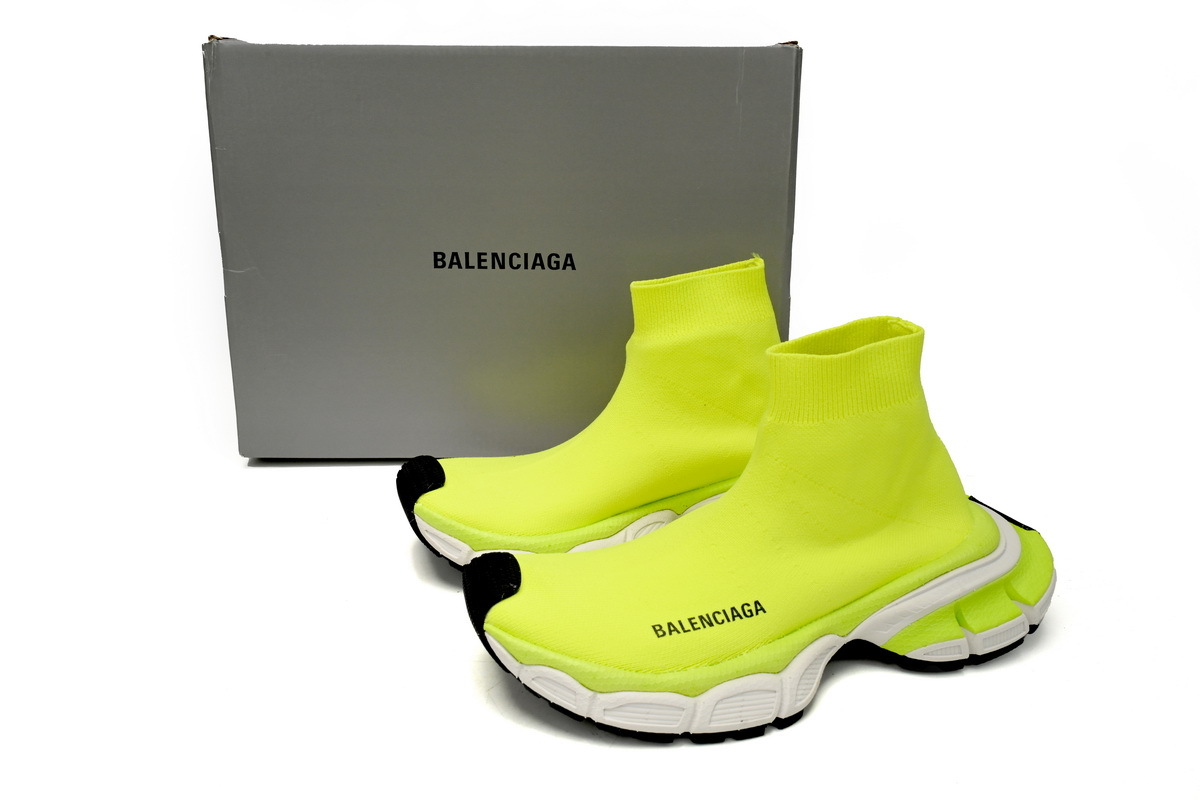 Balenciaga 3xl Sock Triple Sneakers Fluorescent Green
