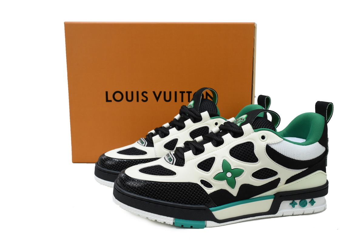 Louis Vuitton Skate Sneaker Green Black White