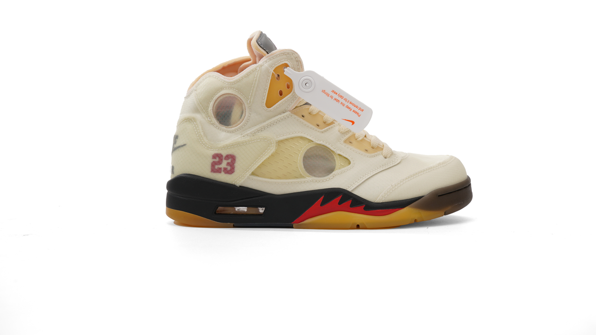 OFF White x Air Jordan 5 Retro SP Sail DH8565-100