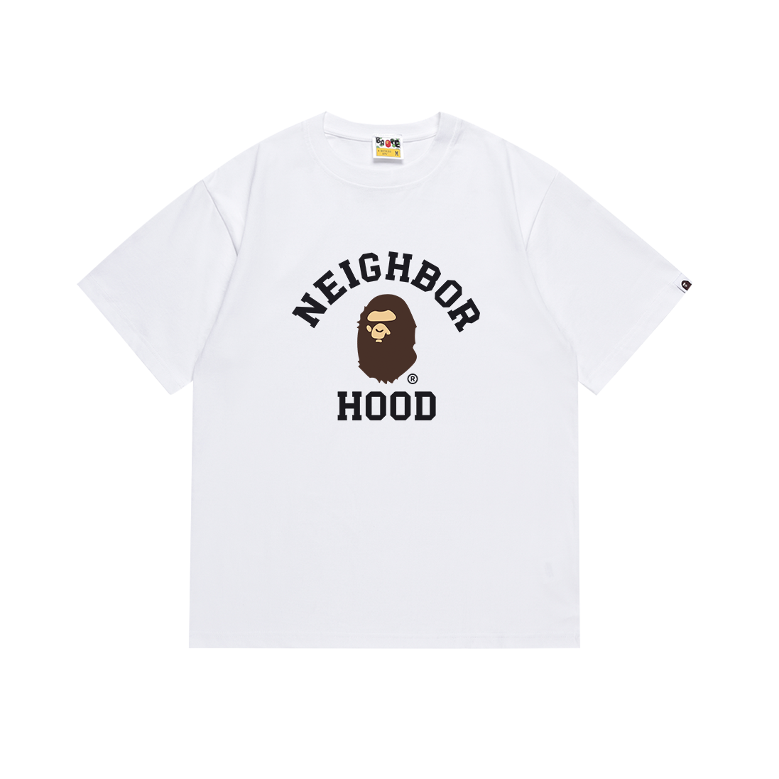 BAPE x Neighborhood T-shirt White/Black 140