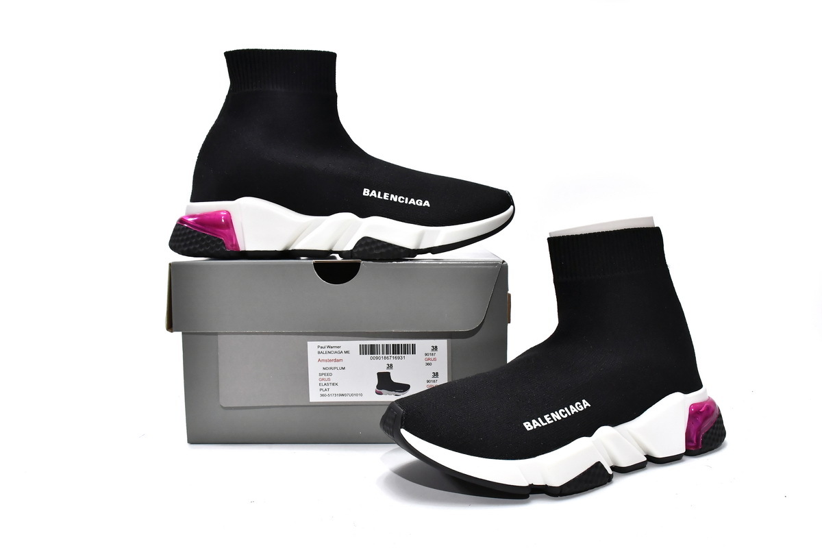 Balenciaga Speed Trainer Black Purple