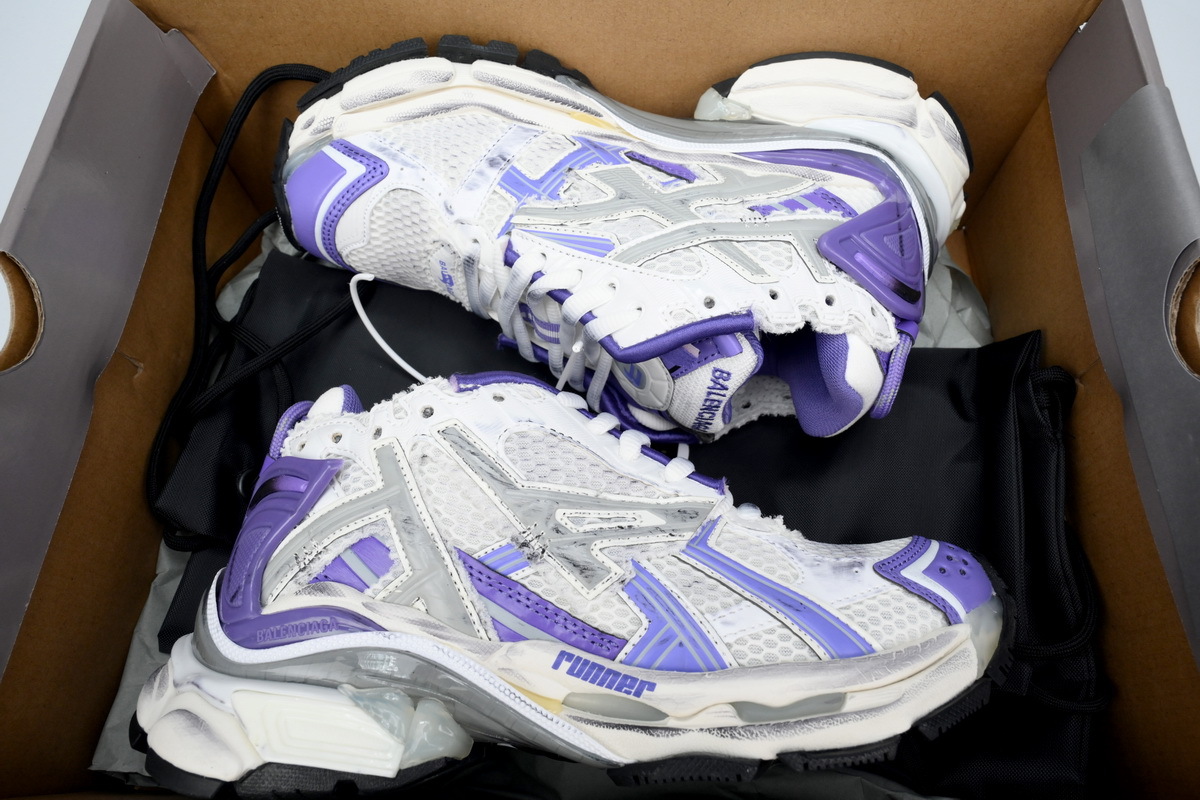 Balenciaga Runner White Purple 677402 W3RB2 5901