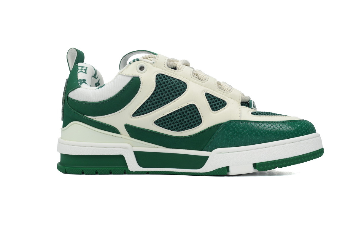 Louis Vuitton Skate Sneaker Green White 1AC520