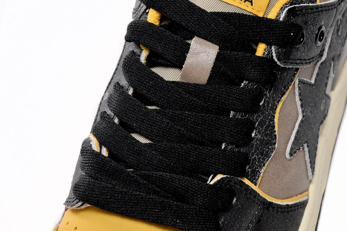 Bape Sk8 Sta Low Make old Black and Yellow 1120-291-021