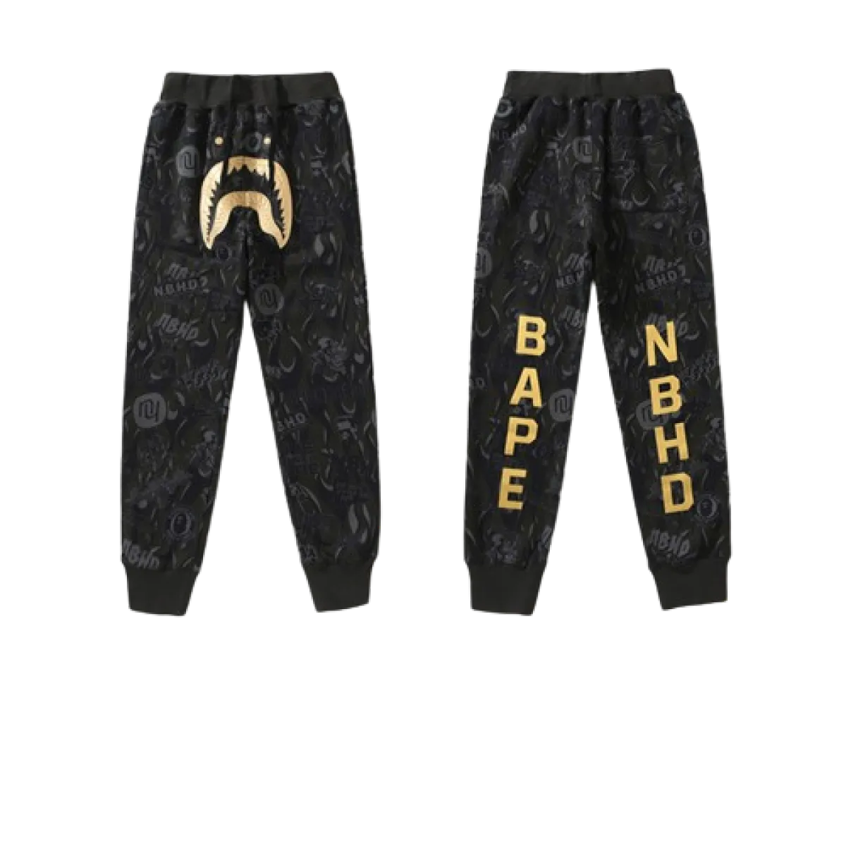 BAPE x NBHD Joint Style Shark Head Trousers