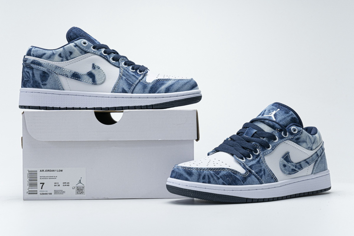Air Jordan 1 Low SE Washed Denim CZ8455-100