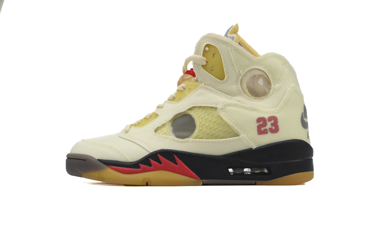 OFF-WHITE x Air Jordan 5 Sail DH8565-100