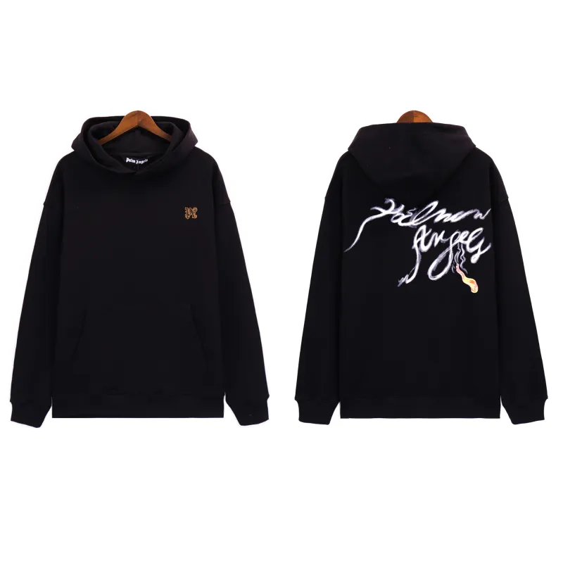 Palm Angels Foggy PA Hoodie Black
