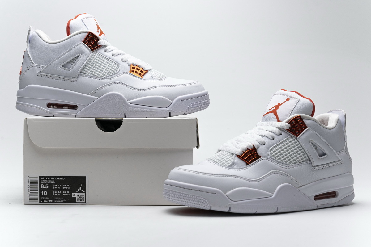 Air Jordan 4 Retro Orange Metallic CT8527-118