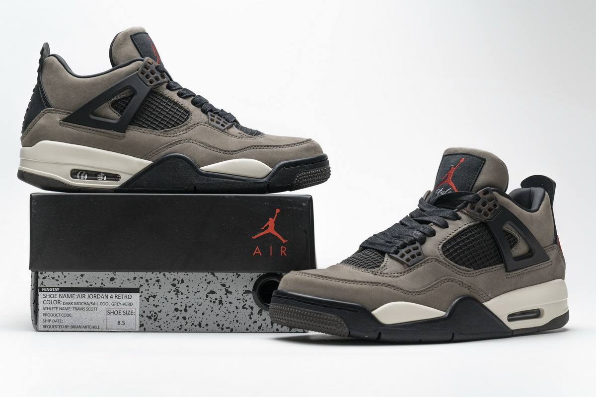 Travis Scott x Air Jordan 4 Retro Brown AJ4-882335