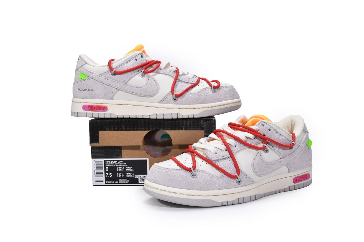 OFF WHITE x Nike Dunk SB Low The 50 NO.40 DJ0950-103