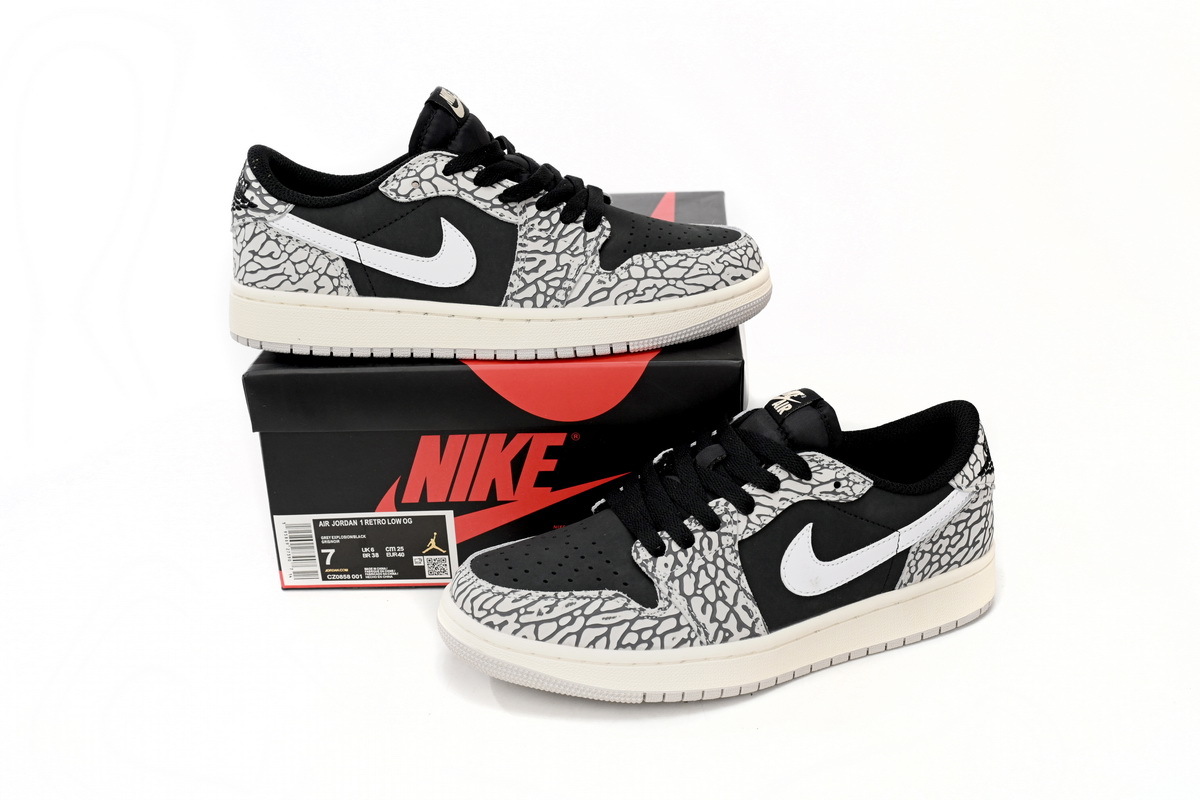 Travis Scott x Air Jordan 1 Low Black Gray Burst CZ0858-001