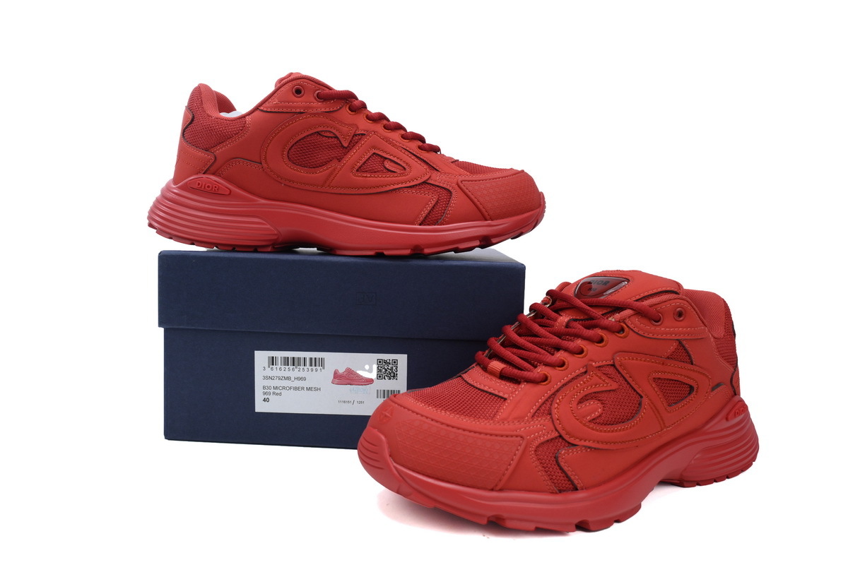 Dior B30 x Stone Island Sneaker Red 3SN279ZAN_H440