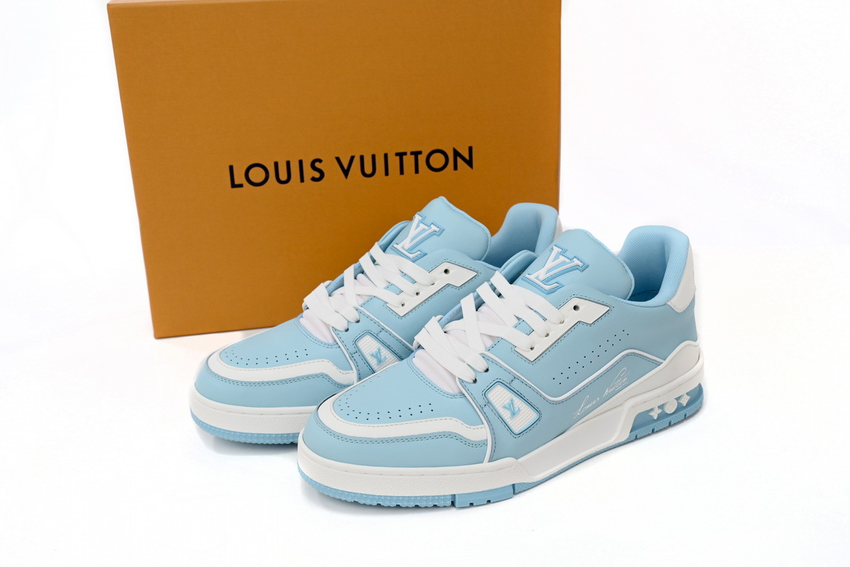 Louis Vuitton Trainer Baby Blue 1AAHSJ