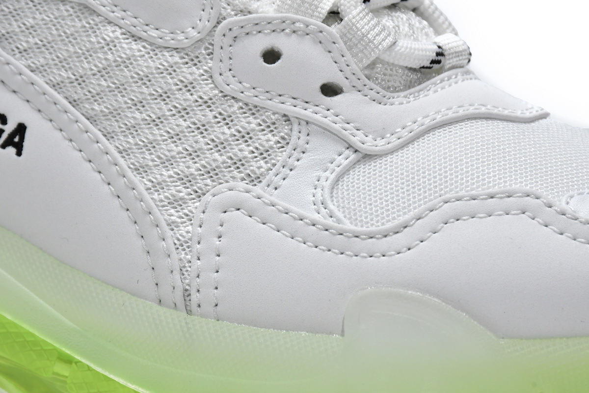 Balenciaga Triple S White Green 544351 W0901 9010