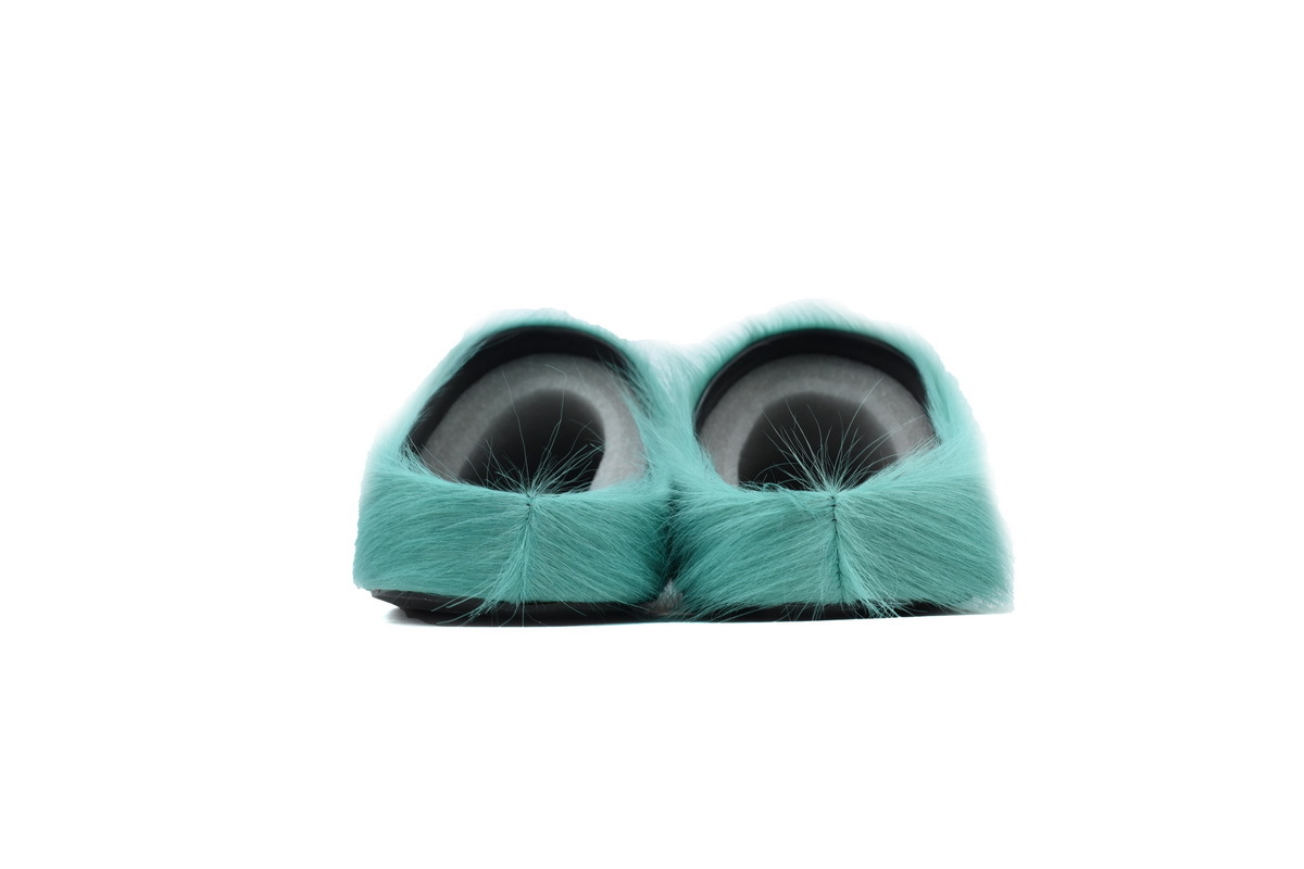 Marni Loafers Long-hair Calfskin Fussbett Sabot Dark Green