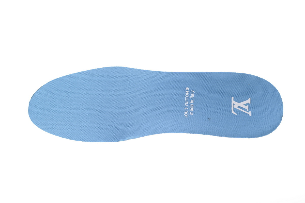 Louis Vuitton Trainer All Blue Embossing 1AARFG