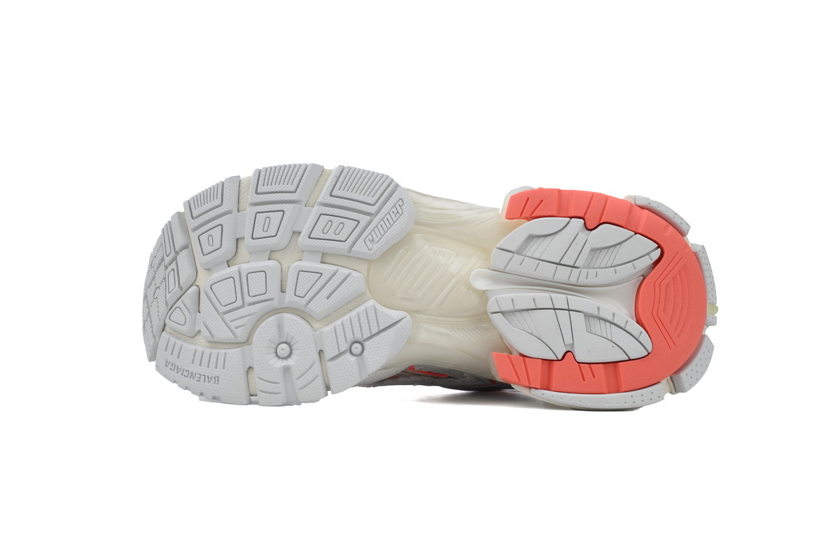 Balenciaga Runner Sneaker Eggshell Neon Orange 677403 W3RBM 2013