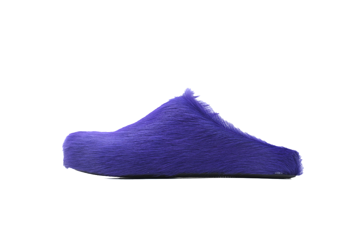 Marni Loafers Long-hair Calfskin Fussbett Purple