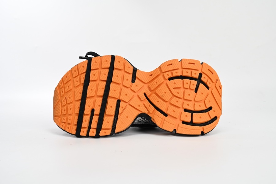 Balenciaga 3XL Sneaker in All Black Orange 734731 W3XL3 1178