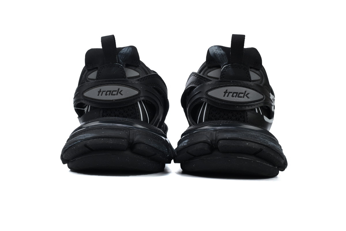 Balenciaga Track Sneaker Black White Graffiti 542436 WTRHW 1090