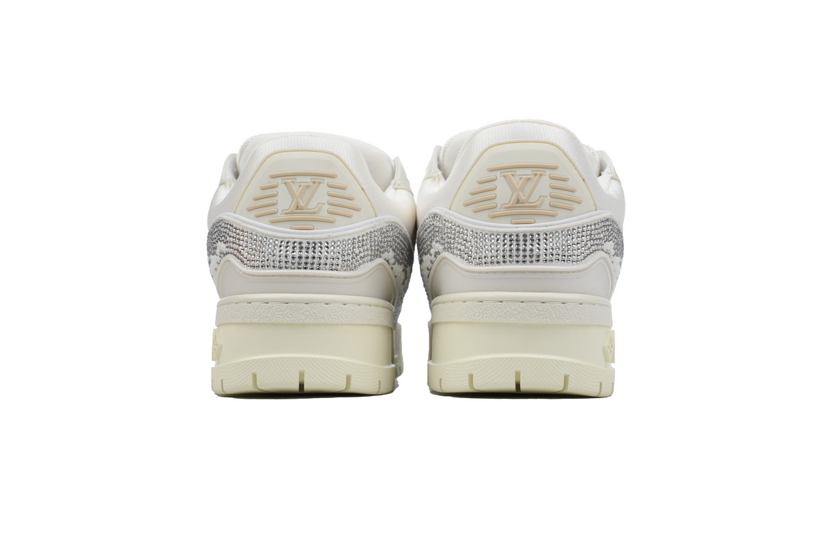 Louis Vuitton Trainer Maxi White Swarovksi Crystals