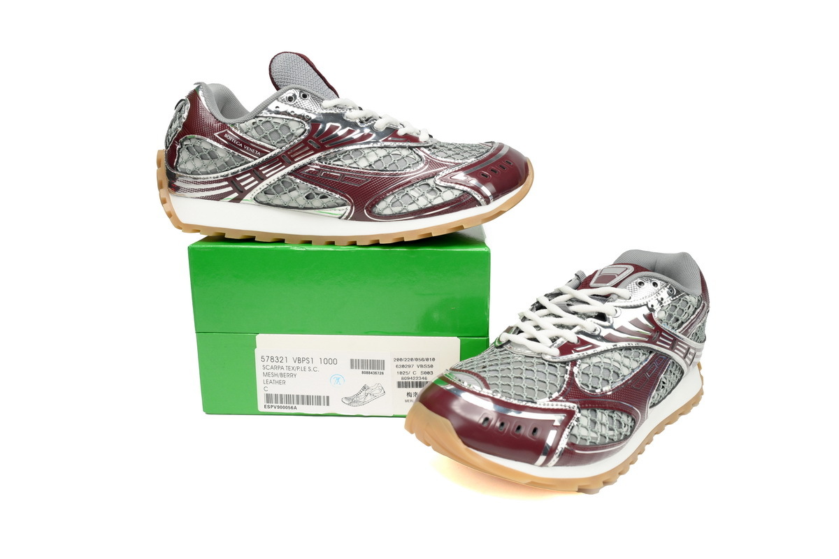 BOTTEGA VENETA Orbit Sneakers Wine Red