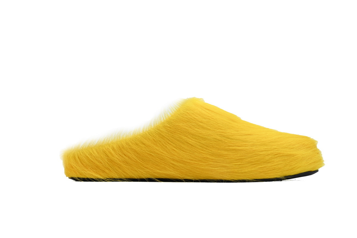 Marni Loafers Long-hair Calfskin Fussbett Sabot Yellow
