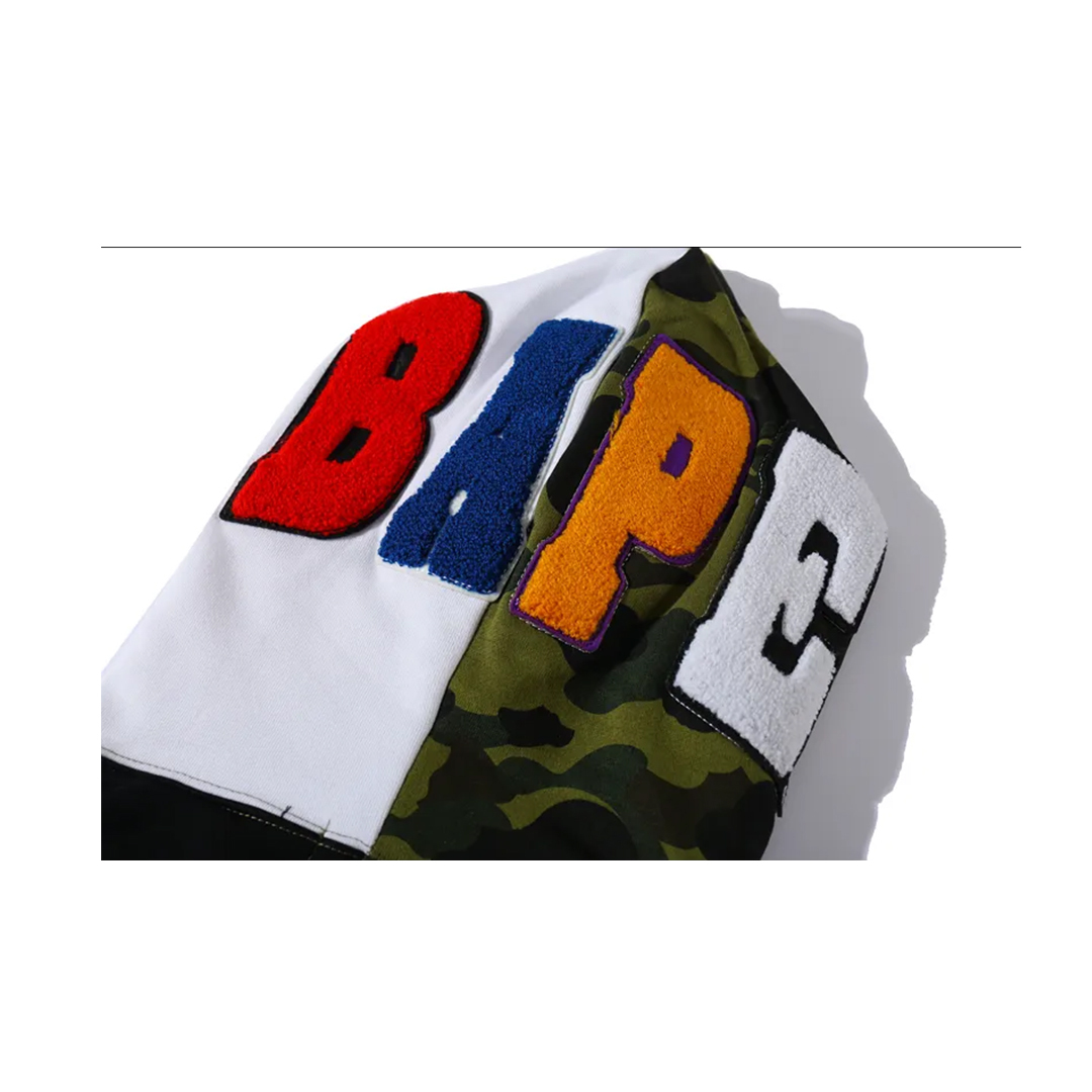 BAPE and Panda Head Patchwork Hoodie