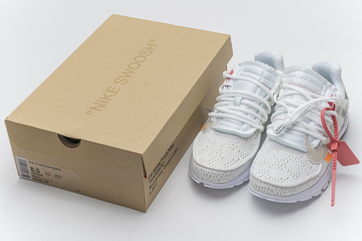 OFF-WHITE x Nike Air Presto White Sneaker AA3830-100