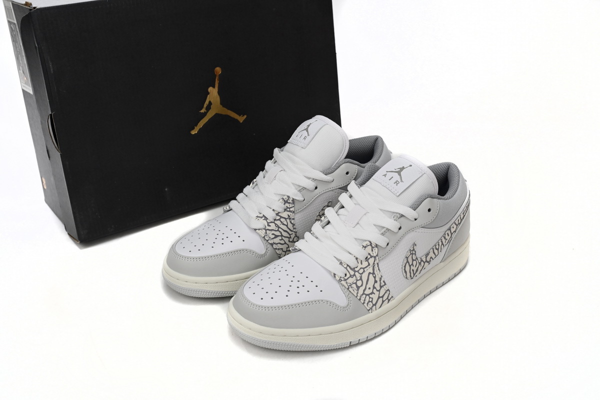 Air Jordan 1 Low PRM Elephant Print DH4269-100