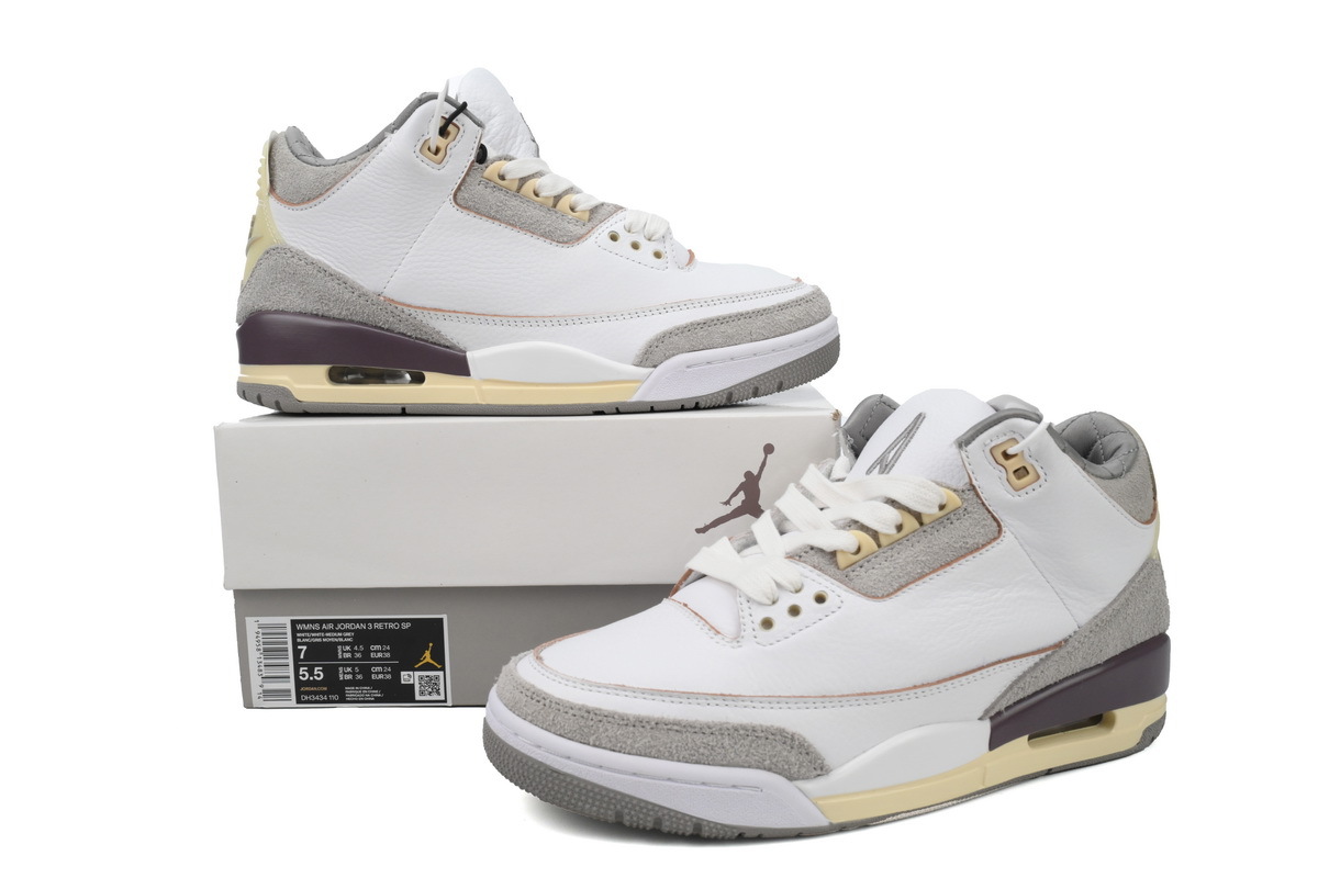 A Ma Maniere x Air Jordan 3 Retro SP Medium Grey DH3434-110