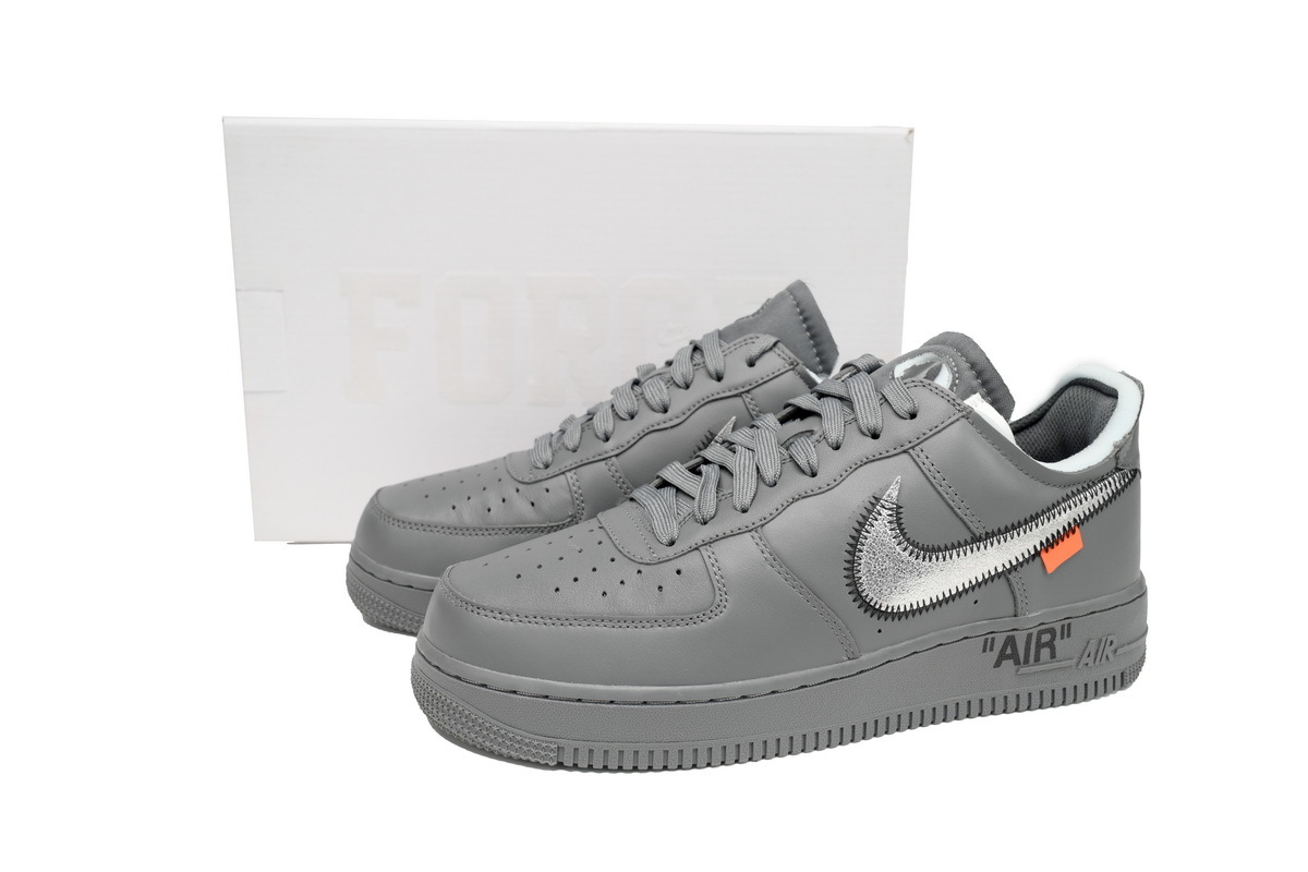 Off-White x Nike Air Force 1 Low Ghost Grey Silver DX1419-500