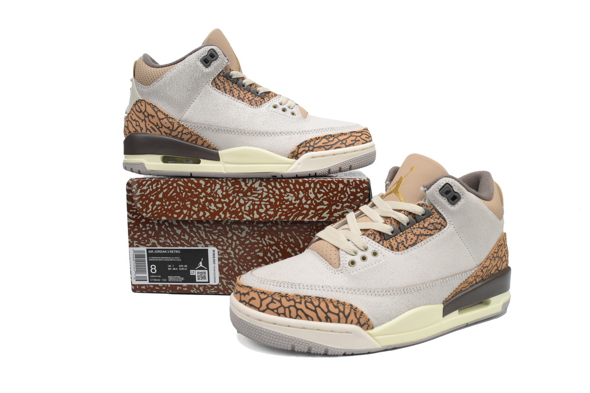 Air Jordan 3 Retro Cracked White Brown CT8532-102