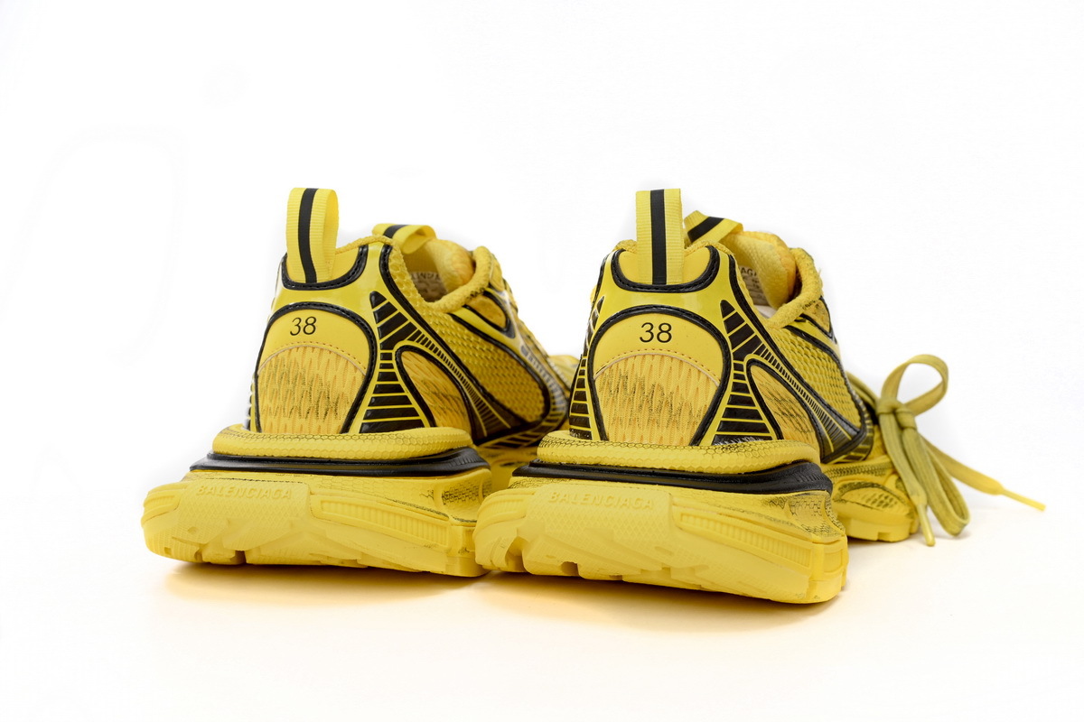 Balenciaga 3XL Sneaker Black Yellow 734733 W3XL2 7010