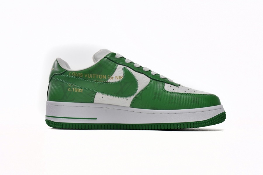 Louis Vuitton Nike Air Force 1 Low By Virgil Abloh White Green