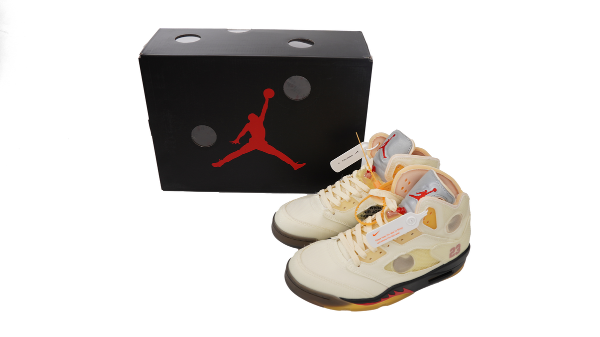 OFF White x Air Jordan 5 Retro SP Sail DH8565-100
