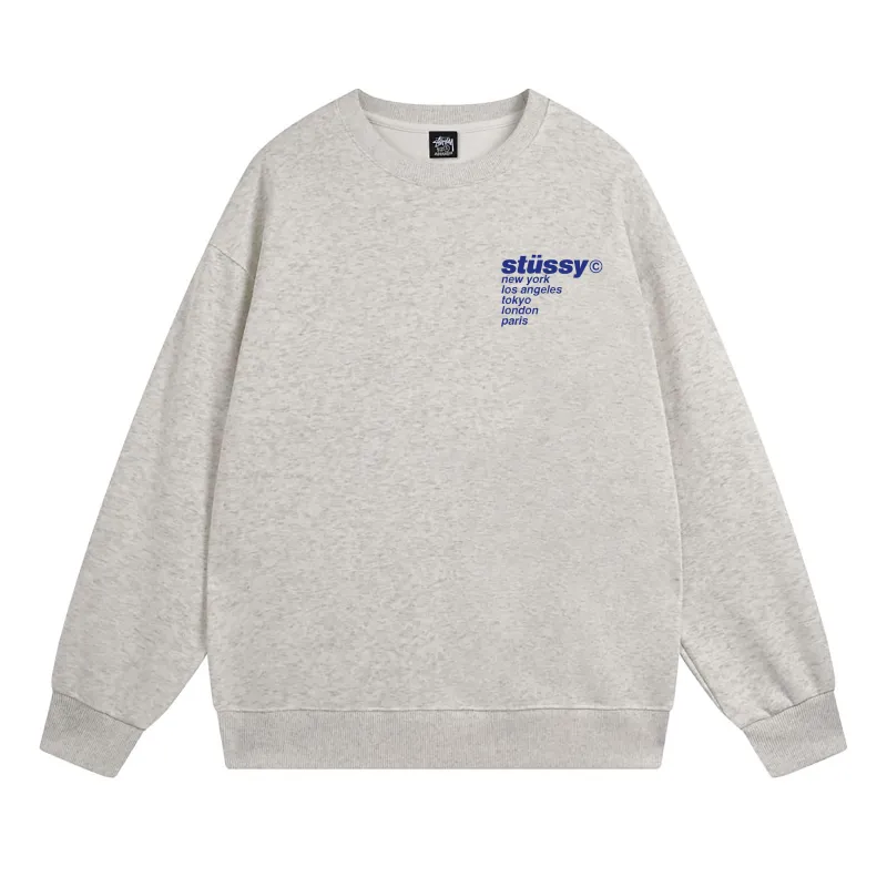 Stussy Jumper Strawberry Hoodie Grey